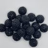 20mm black rhinestone beads