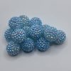 20mm blue rhinestone beads