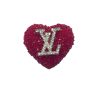 red rhinestone LV beads, heart beads