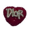 red rhinestone dior beads, heart beads