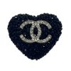 Black Rhinestone Chanel Heart beads