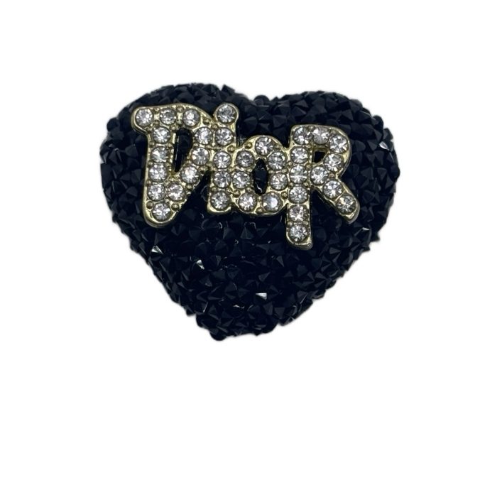 black rhinestone dior beads, dior heart bead