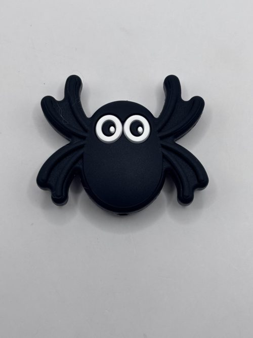 silicone black spider beads