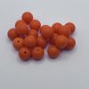 Round 12MM Orange Silicone Beads