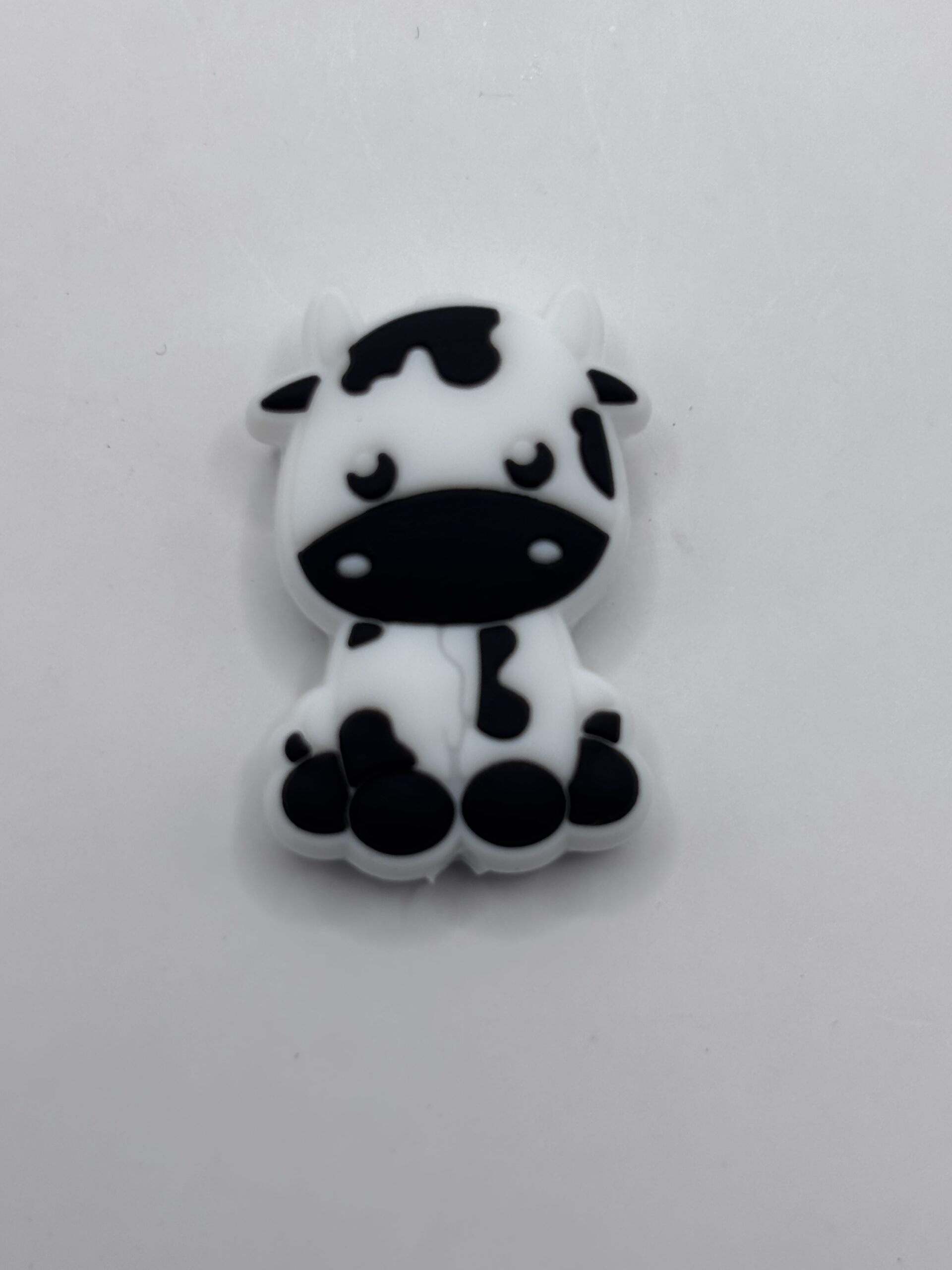 silicone white cow beads