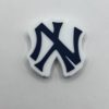 Silicone New York Yankees beads