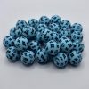 Silicone 15mm Round Teal LV beads