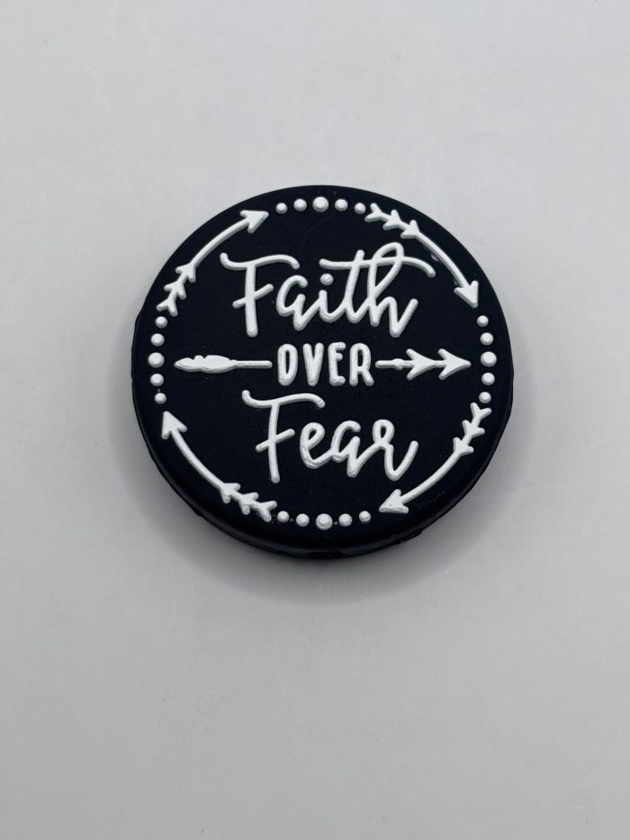 Silicone Faith Over Fear Beads