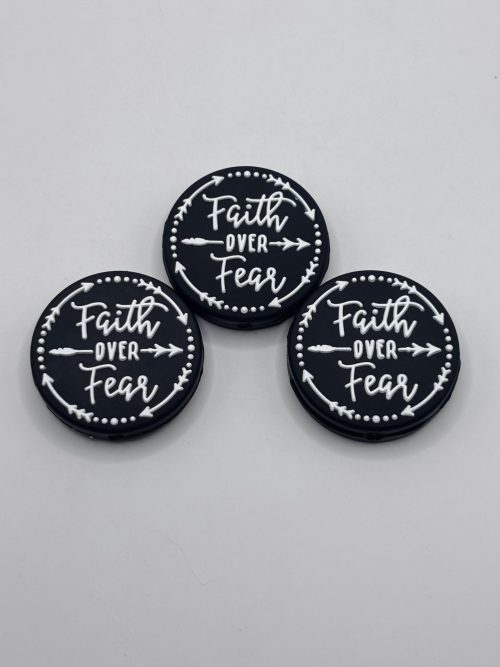 Silicone Faith Over Fear Beads