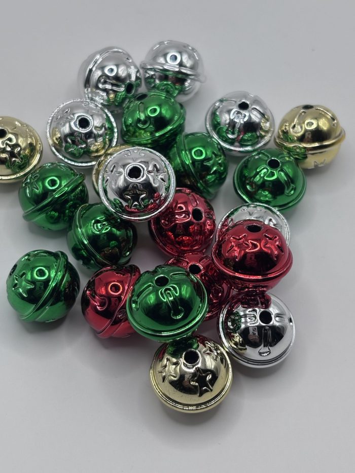 16mm Christmas bell beads