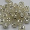 14mm Clear Rhinestone spacer Beads