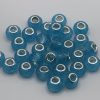 14mm teal rhinestone spacer beads