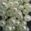 Silicone 15mm Light Green Acrylic Beads