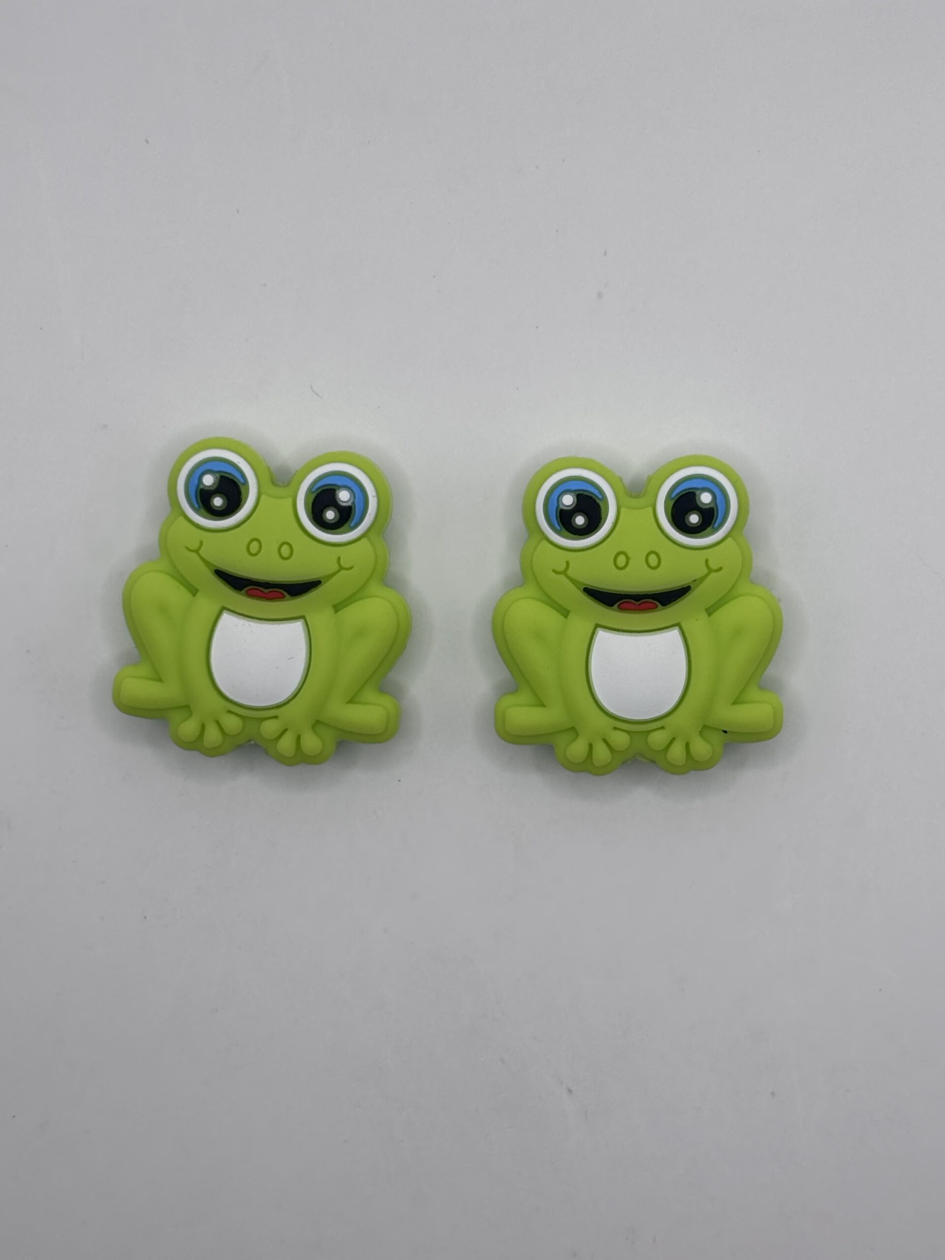 Silicone Green Frog Beads shaped Beads | CRAFT SUPPLY | Silicone beads set of 5