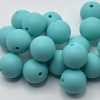 19MM teal Silicone Beads