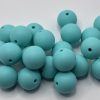 19MM teal Silicone Beads