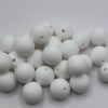 Silicone 15MM White Round Beads