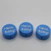 Blue Hello Baby Shower beads