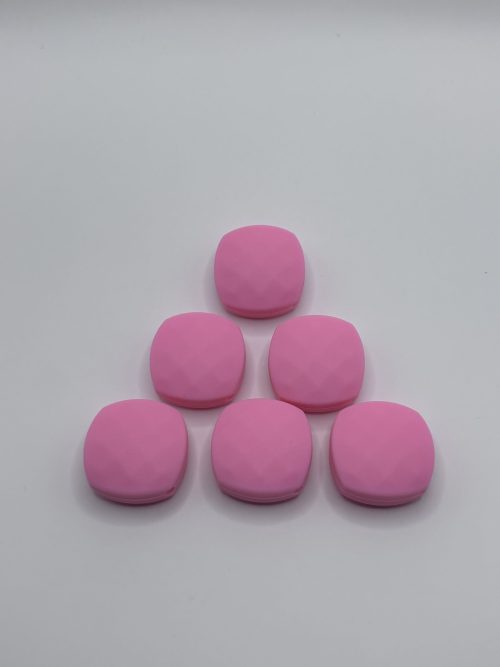 12mm light pink quad beads