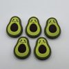 silicone avocado beads