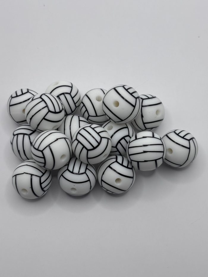 Silicone 19mm Volleyball Beads