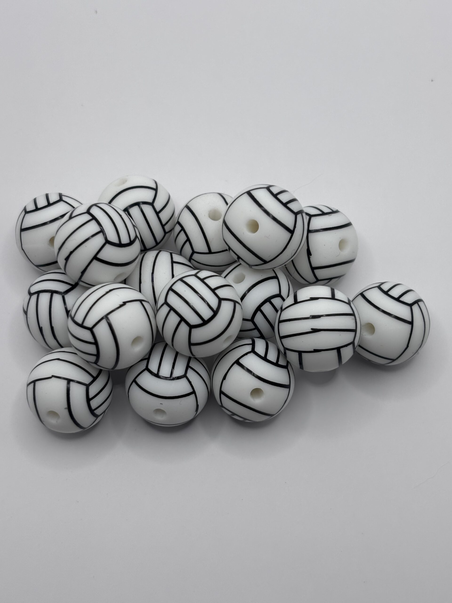 Silicone 19mm Volleyball Beads