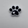 Silicone Paw Print Beads