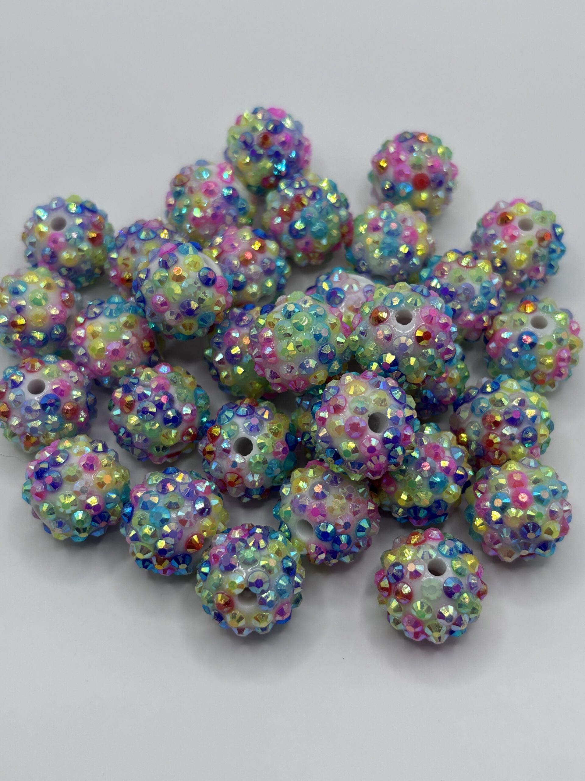 16mm Rainbow Rhinestone beads