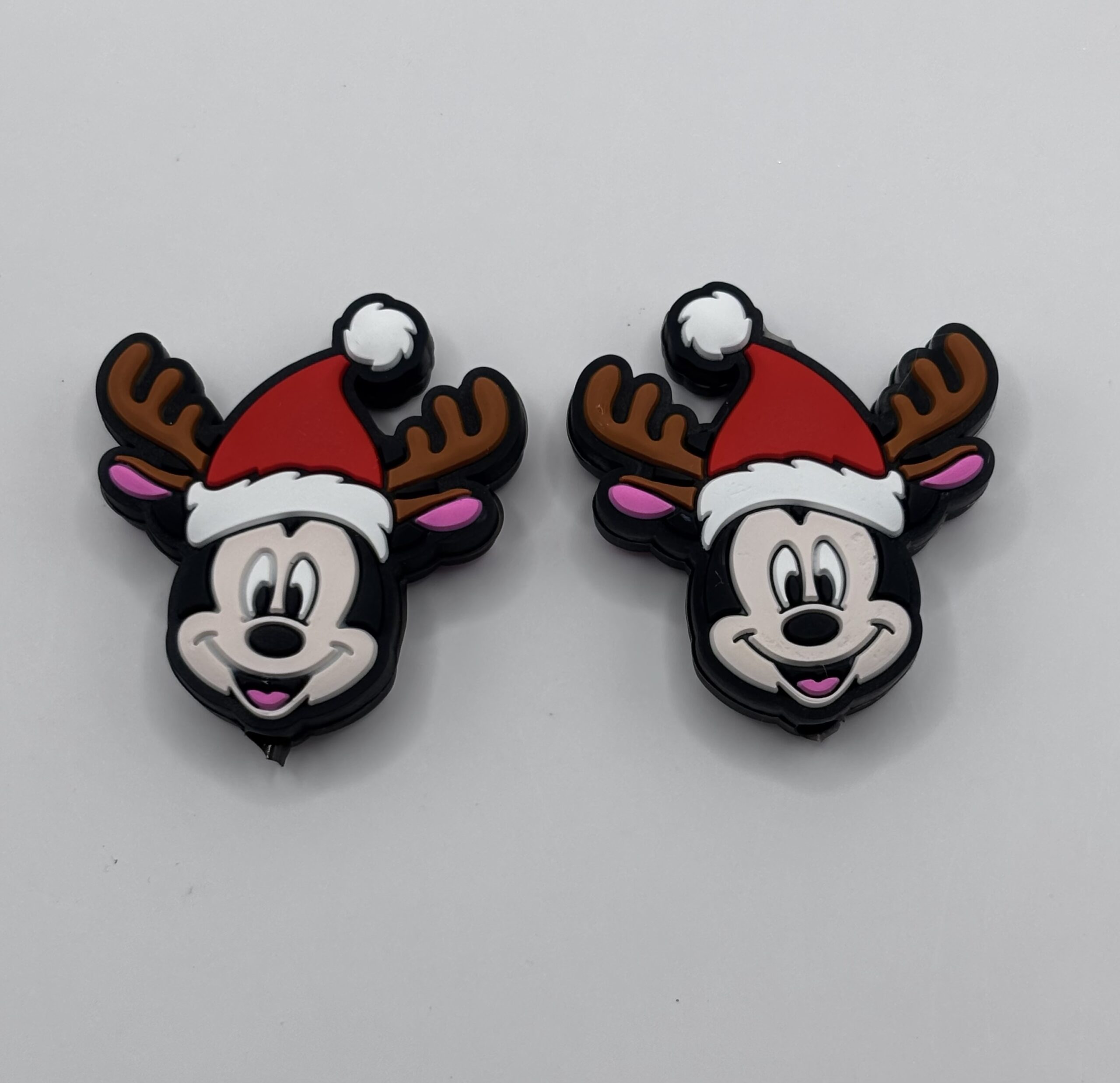 Silicone Cute Christmas Mickey Mouse beads