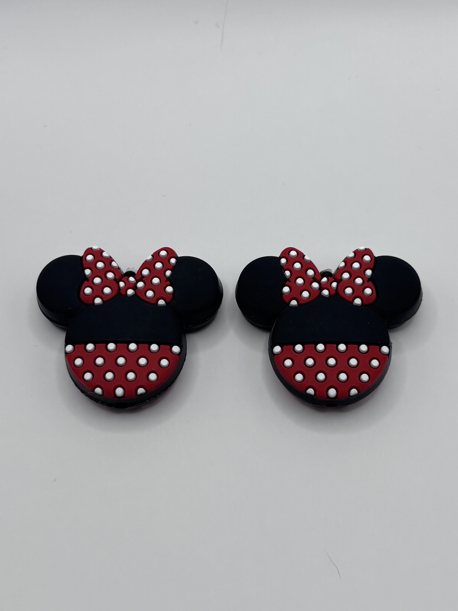 Silicone Red Minnie Mouse Beads