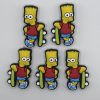 silicone bart simpson beads