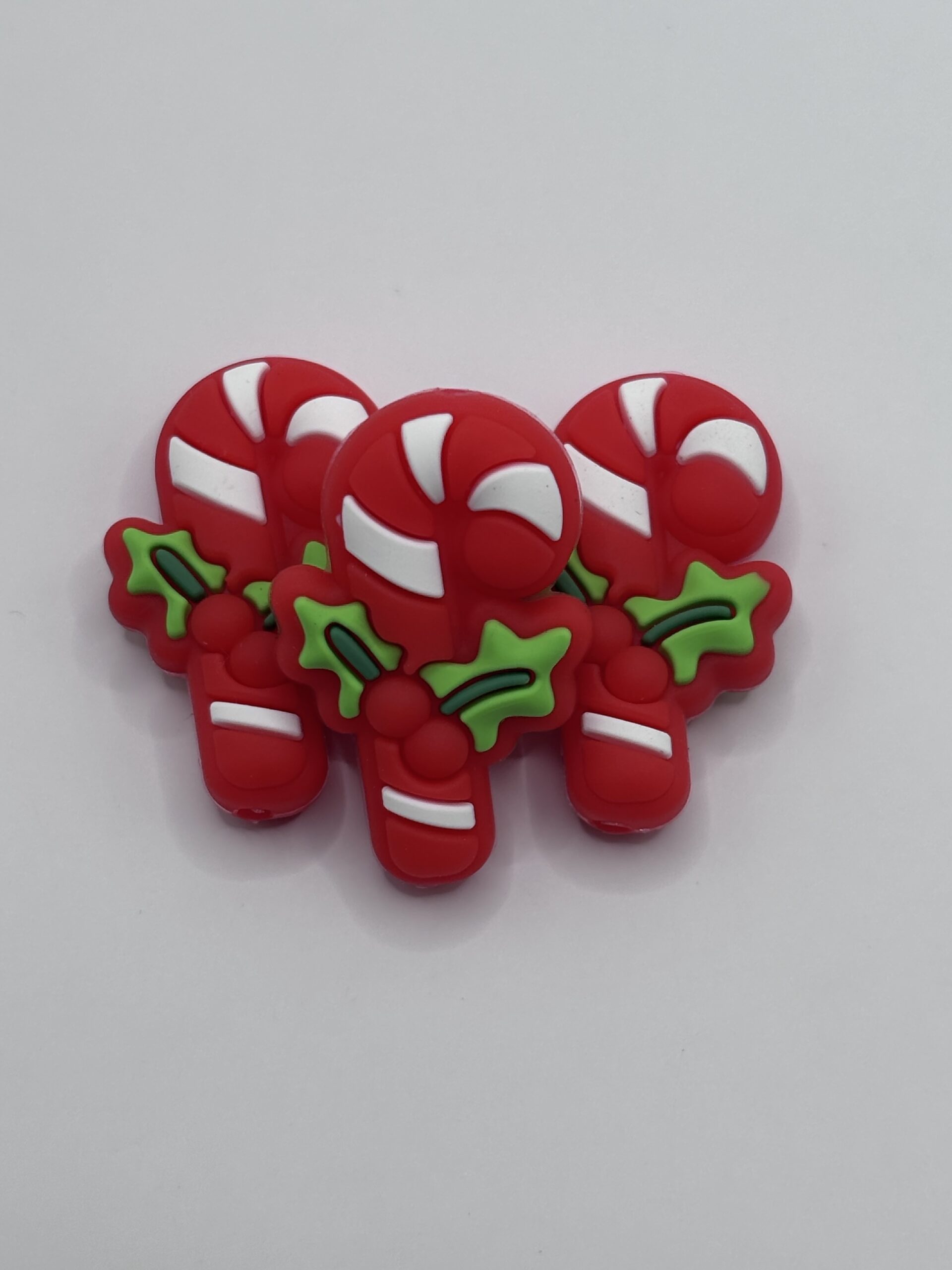 silicone candy cane beads