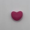 Silicone Big Pink Heart Beads