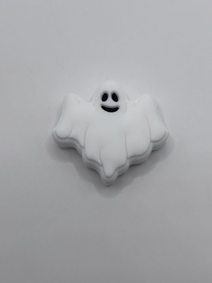 Silicone White Ghost Beads