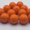 20mm Orange Acrylic Beads