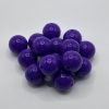 Silicone Round 15mm Glossy Purple Beads