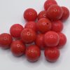 Silicone 15mm Glossy Red beads