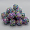 20mm Rainbow Rhinestone beads