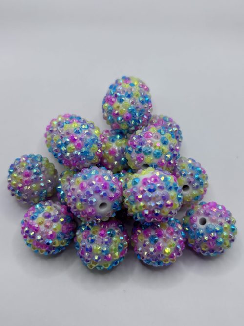 20mm Rainbow Rhinestone beads