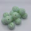 20mm Green Rhinestone beads