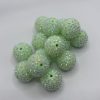 20mm Green Rhinestone beads