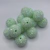 20mm Green Rhinestone beads