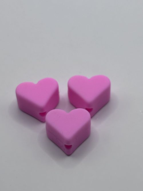 Small Light Pink Heart Beads