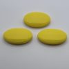 Silicone oval yellow Faceted Beads