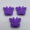 silicone purple butterfly beads