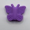 silicone purple butterfly beads