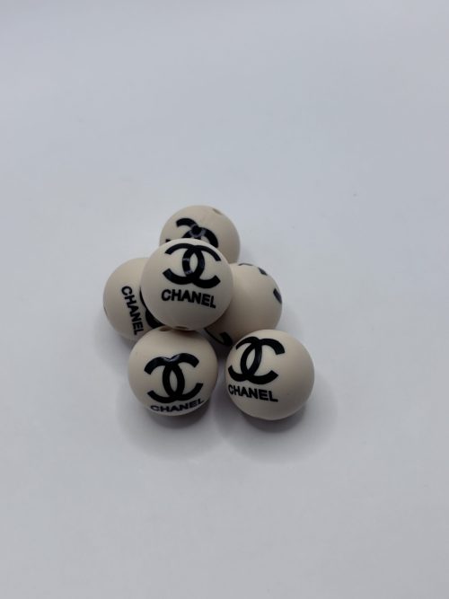 Silicone 15mm Round Chanel beads