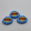 Silicone Superhero BOOM! Comic Beads