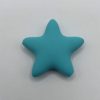 Silicone Teal Star Beads