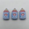 Silicone Blue Boy bottle beads